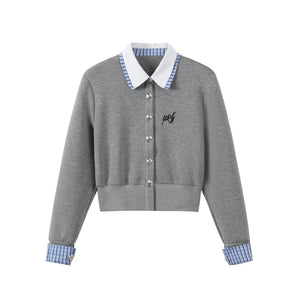 Knitted Cardigan Jacket and Skirt Set-Up