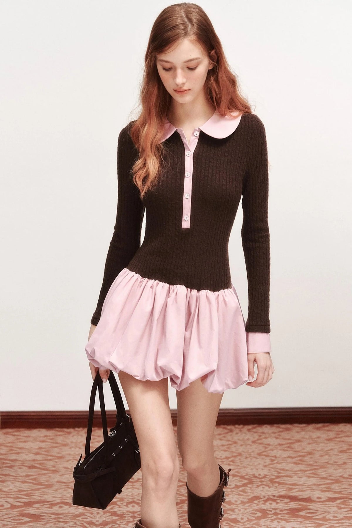 Knitted Flower Bud Dress
