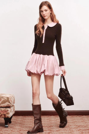 Knitted Flower Bud Dress