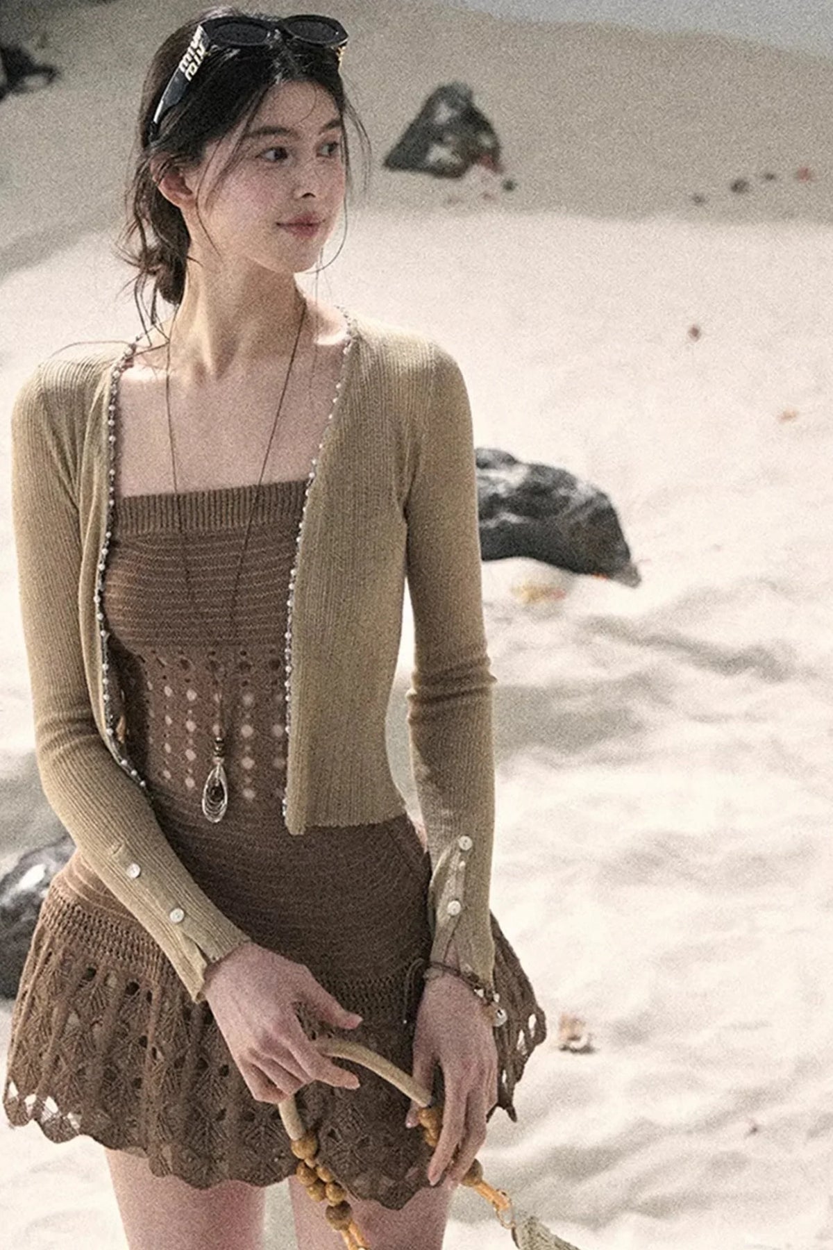 Knitted Hollow-Out Summer Top