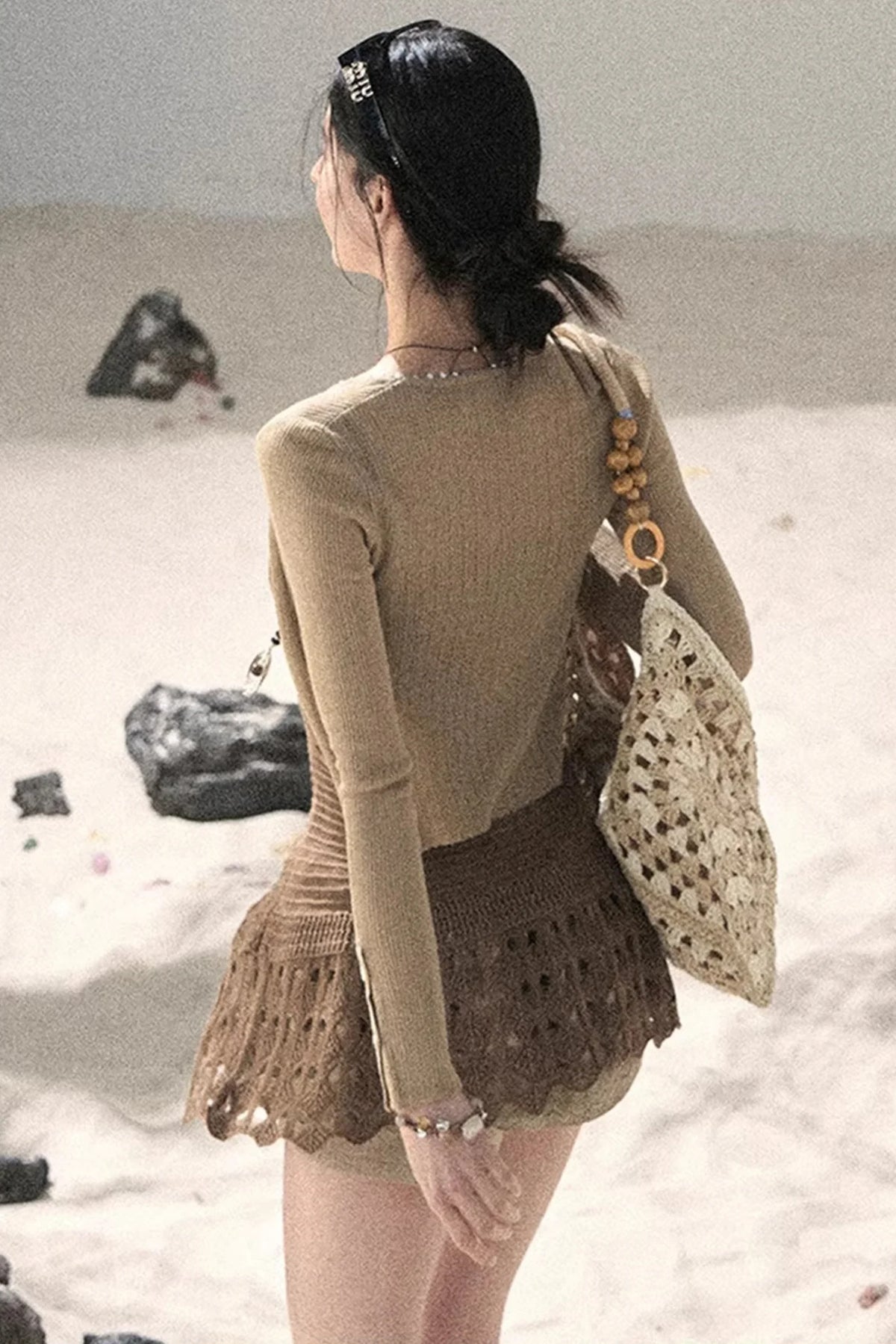 Knitted Hollow-Out Summer Top