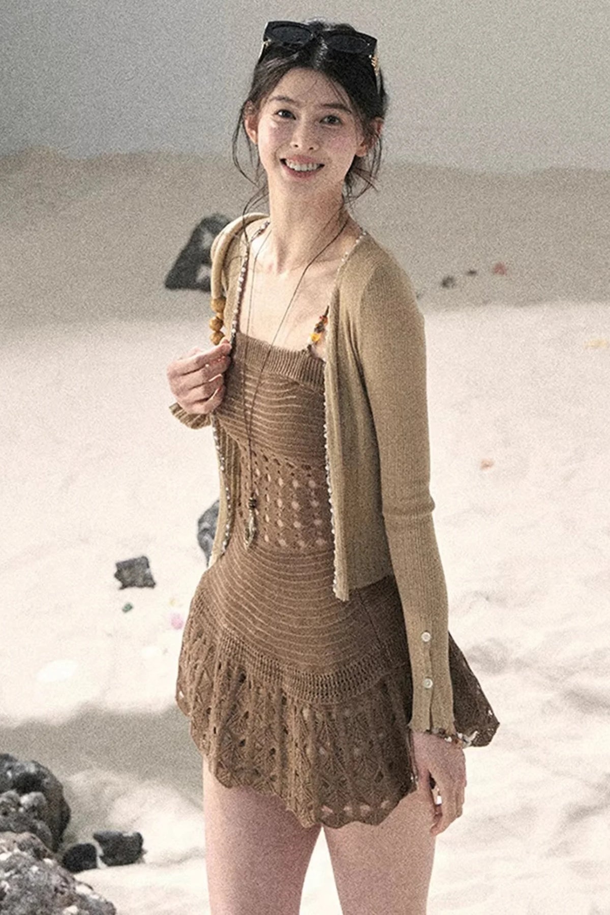 Knitted Hollow-Out Summer Top