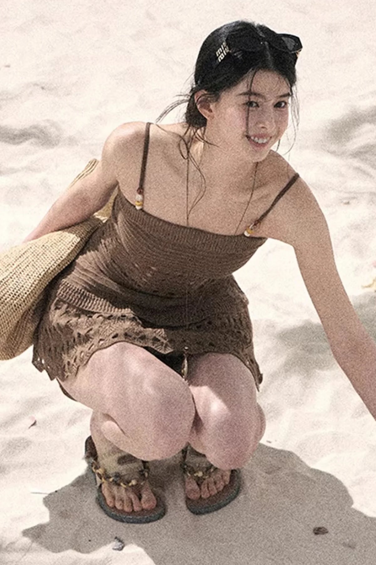 Knitted Hollow-Out Summer Top