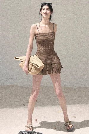 Knitted Hollow-Out Summer Top