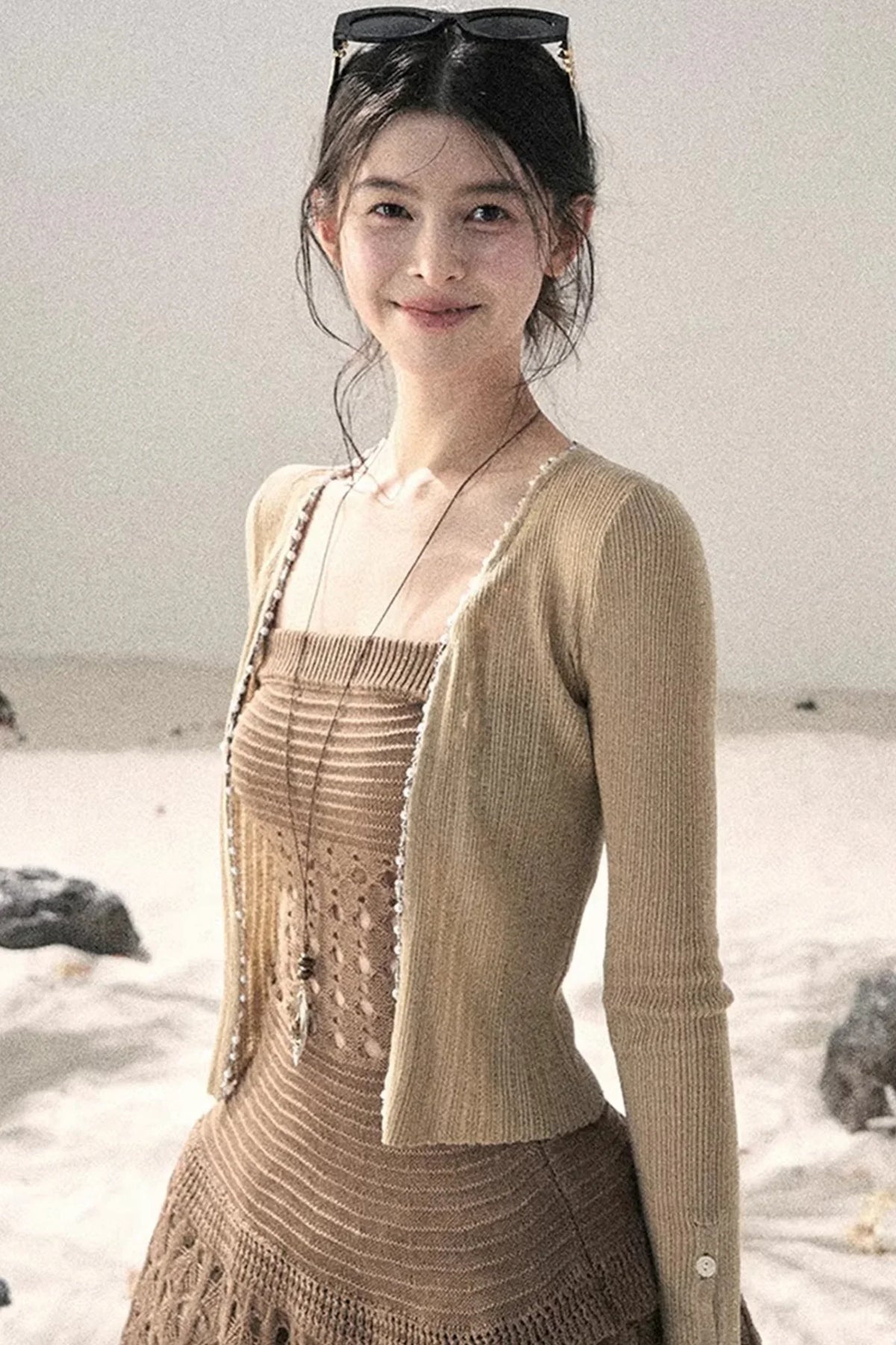 Knitted Hollow-Out Summer Top