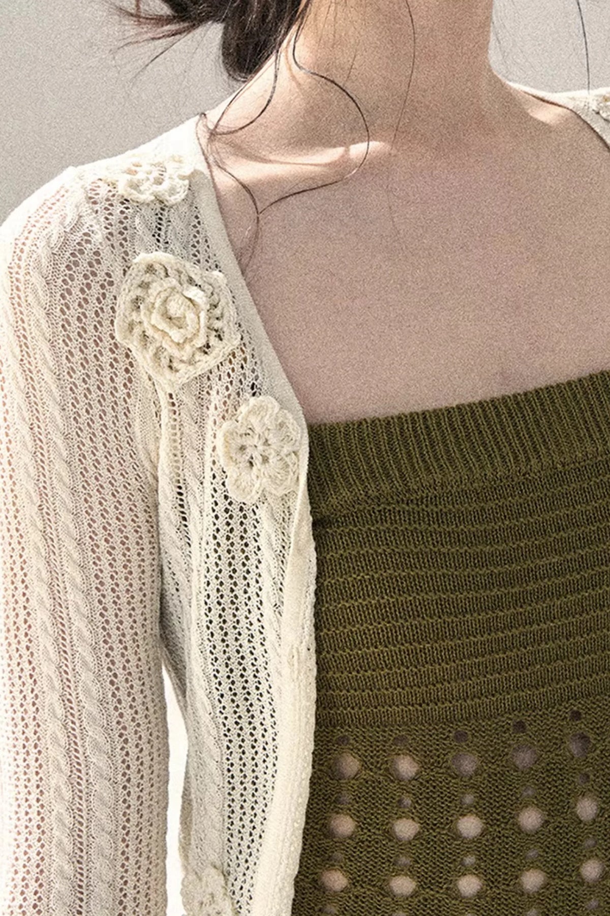 Knitted Hollow-Out Summer Top