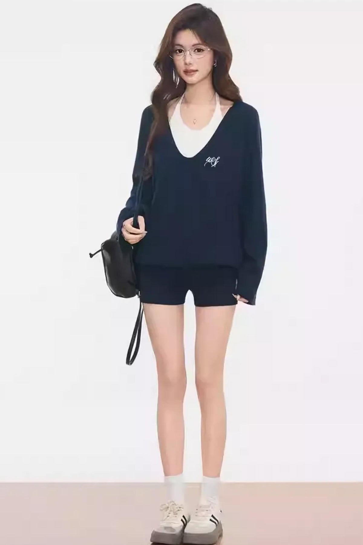 Knitted Hooded Jacket Set-Up