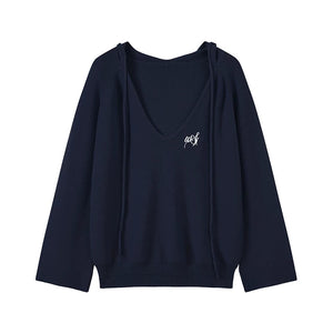 Knitted Hooded Jacket Set-Up