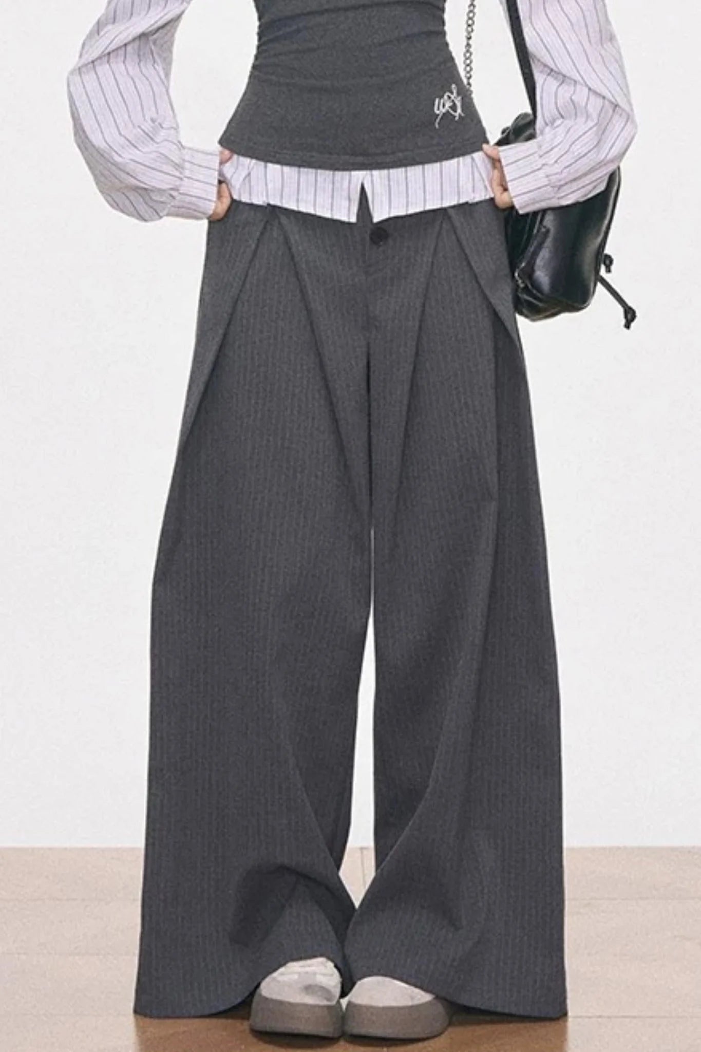 Knitted Patchwork Striped Set-Up