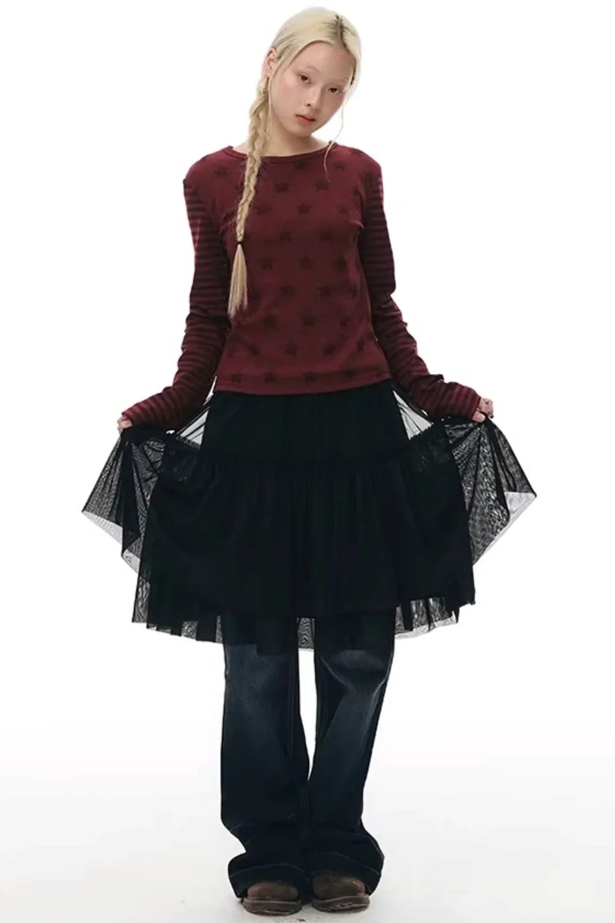 Knitted Patchwork Vest Dress