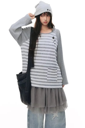 Knitted Patchwork Vest Dress