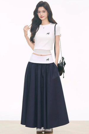 Knitted Ribbed Skirt Set-Up