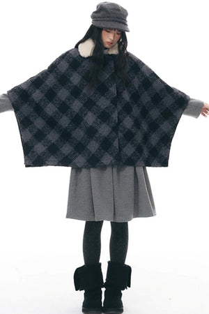 Knitted Scarf Collar Jacket Set-Up