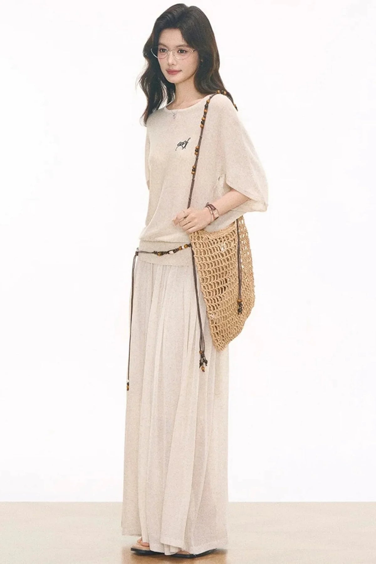 Knitted Top Skirt Chain Set-Up