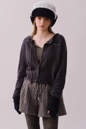 Knitted Twist Winter Skirt Pants