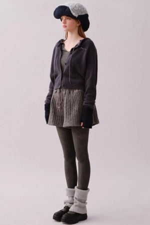 Knitted Twist Winter Skirt Pants