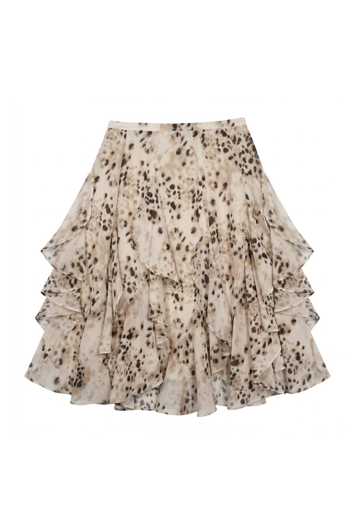 Knitted Vest and Leopard Skirt Set-Up