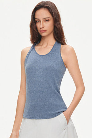 Knotted Halter Knit Top