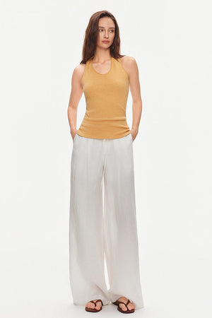 Knotted Halter Knit Top