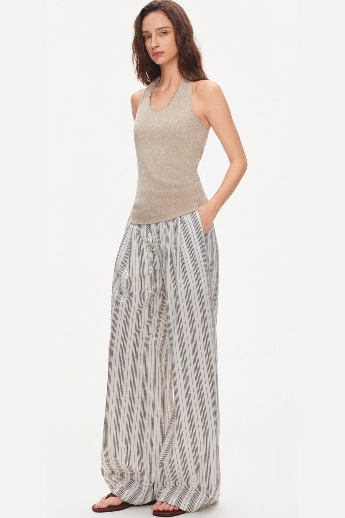 Knotted Halter Knit Top
