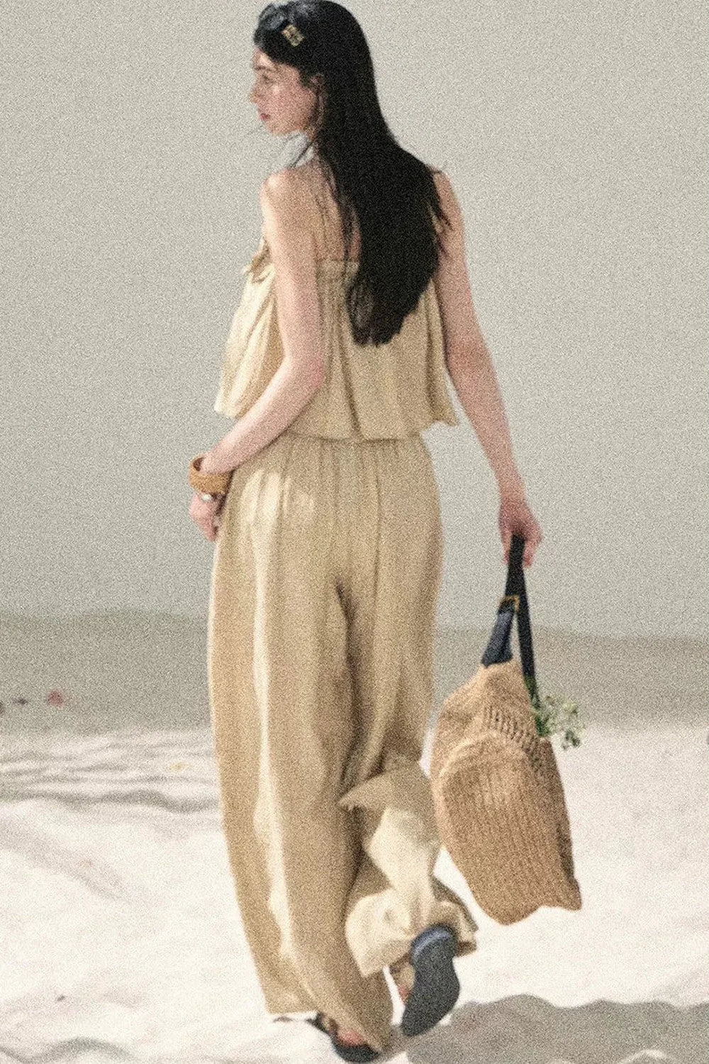 Korean Casual Camisole & Pants Set-Up