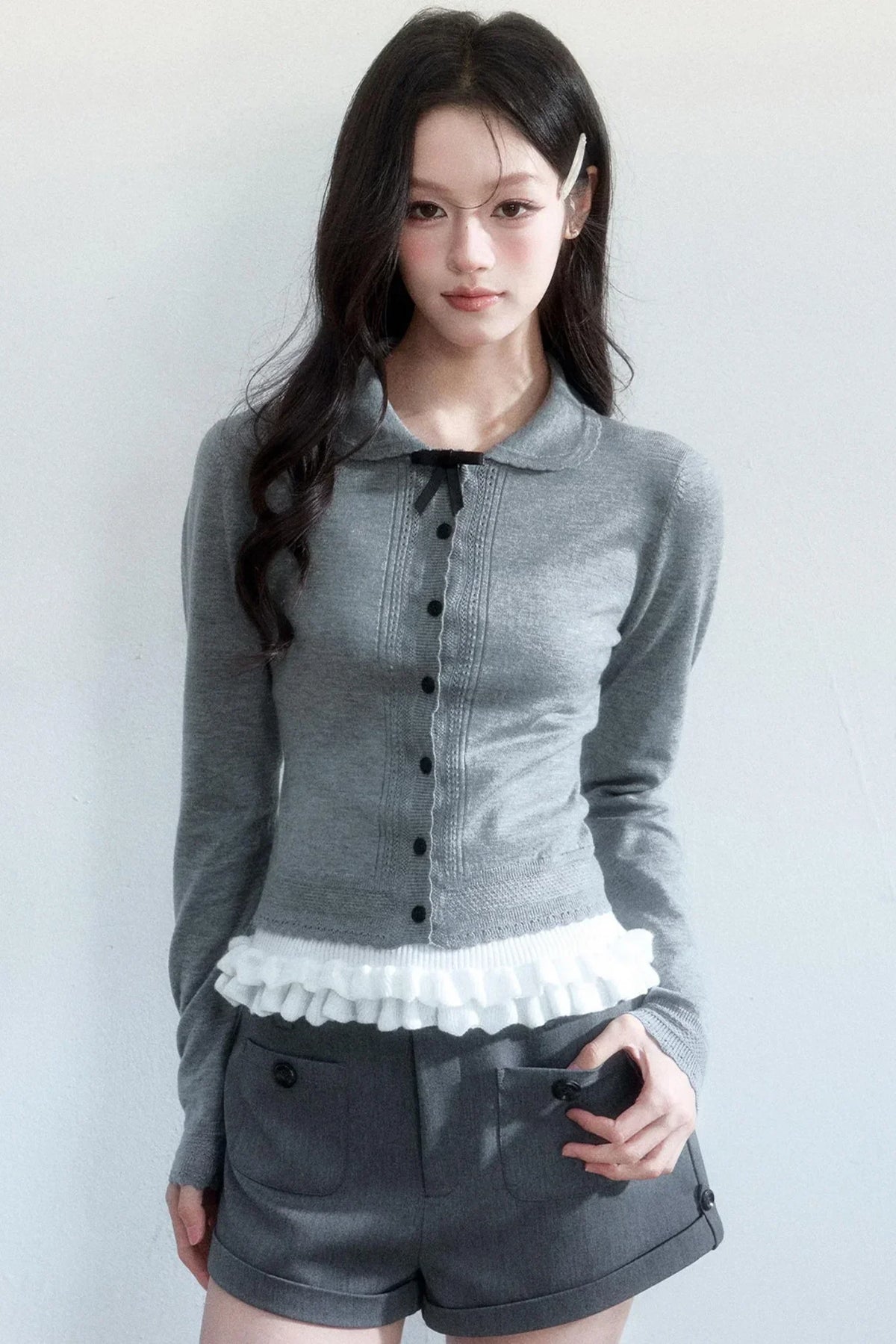 Korean Knit Cardigan Set-Up