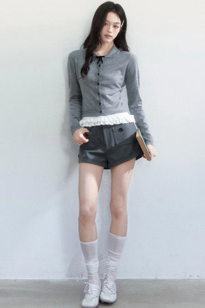 Korean Knit Cardigan Set-Up