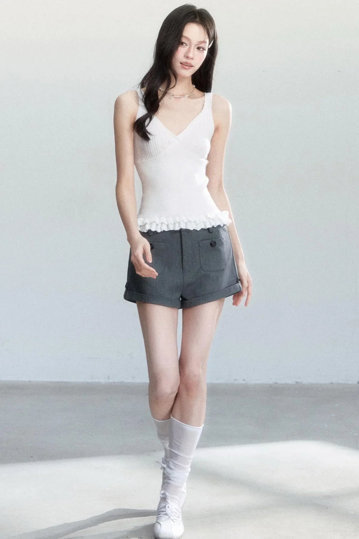 Korean Knit Cardigan Set-Up