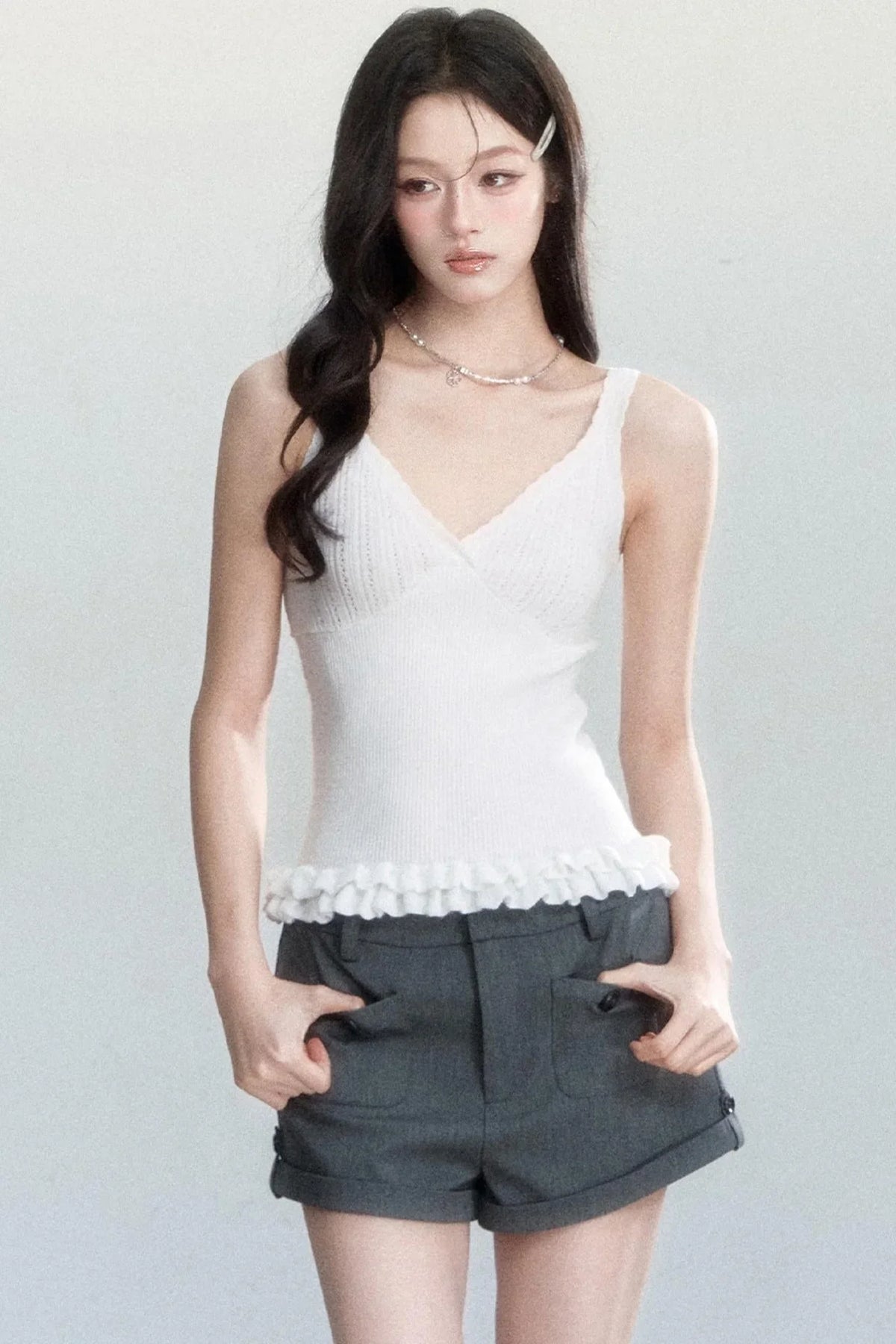 Korean Knit Cardigan Set-Up