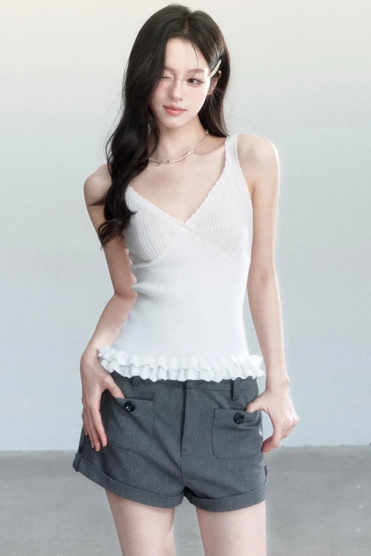 Korean Knit Cardigan Set-Up