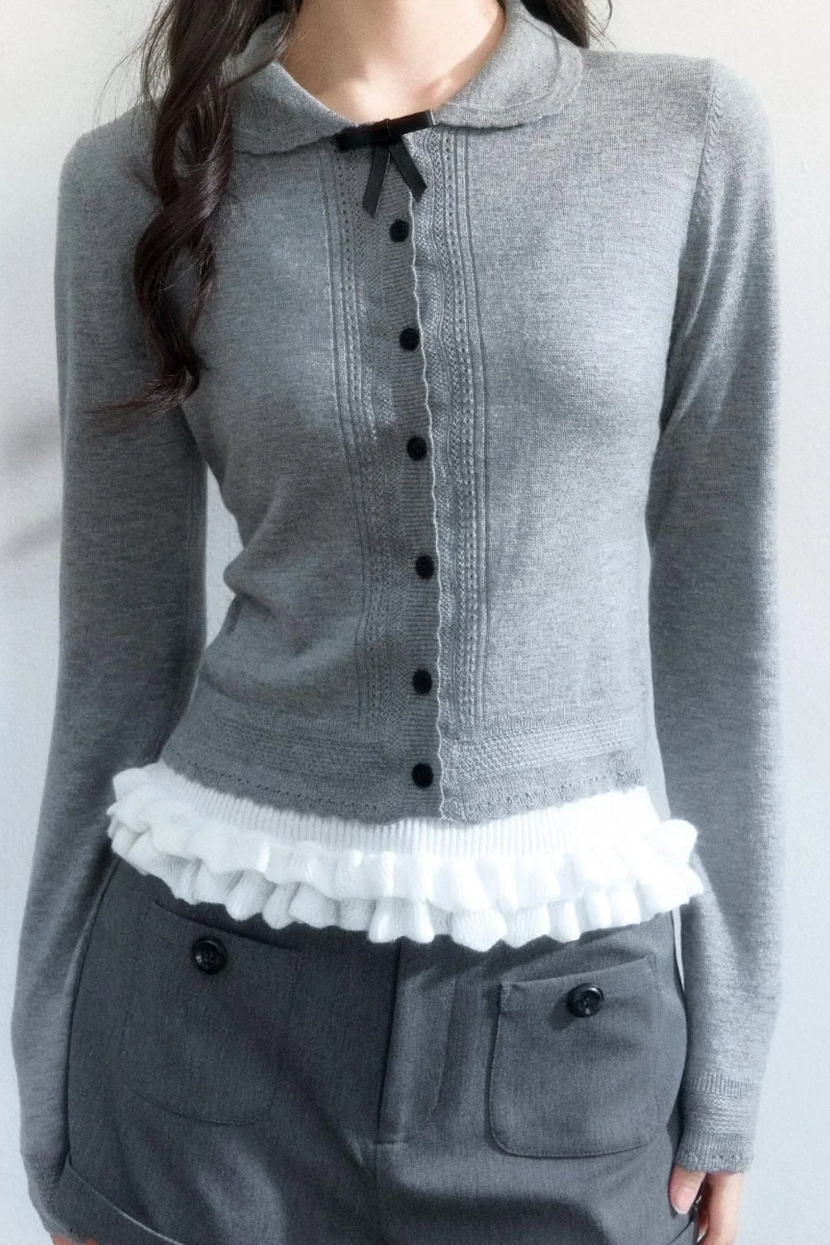 Korean Knit Cardigan Set-Up