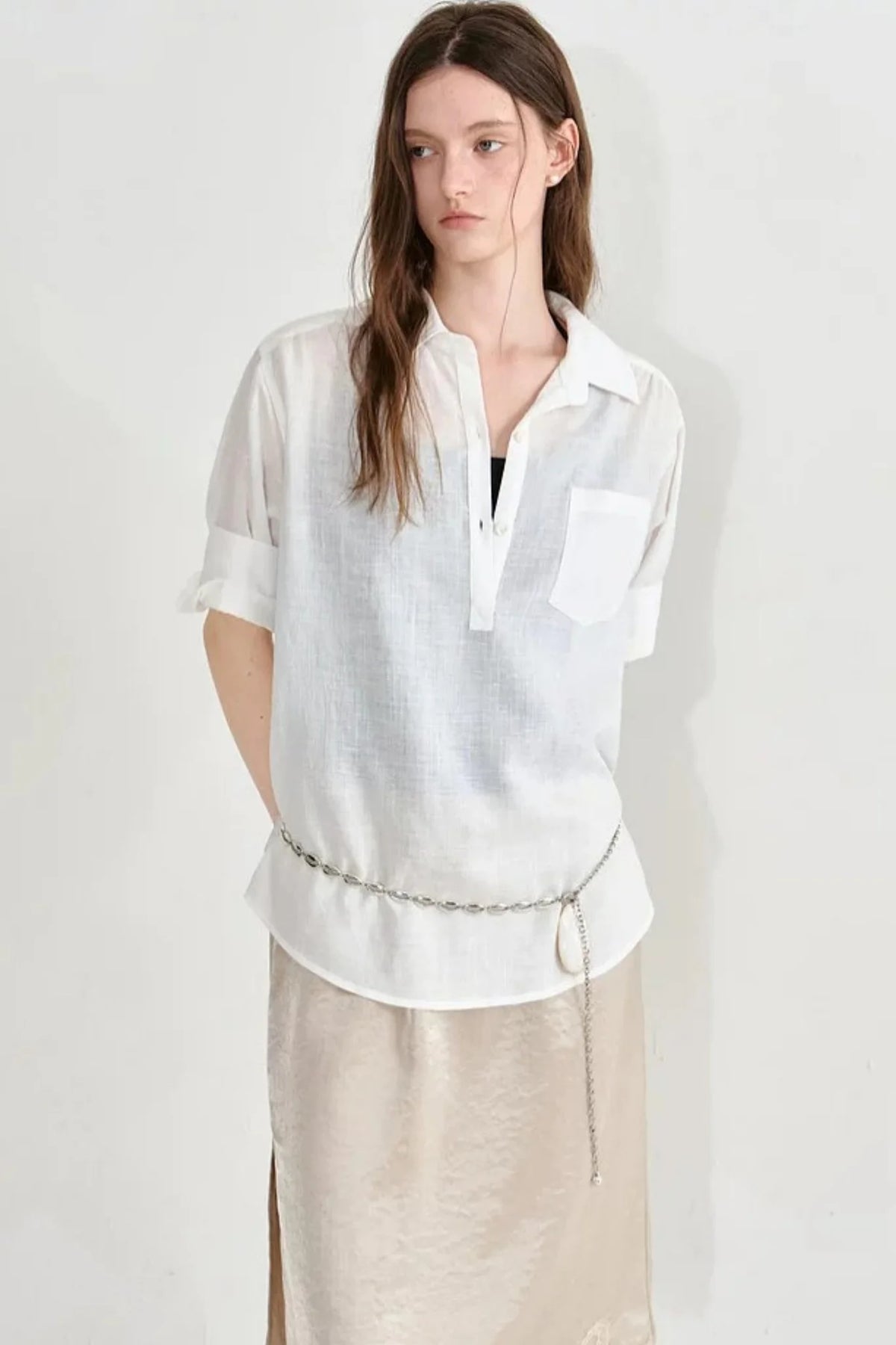 Korean Lapel Blouse