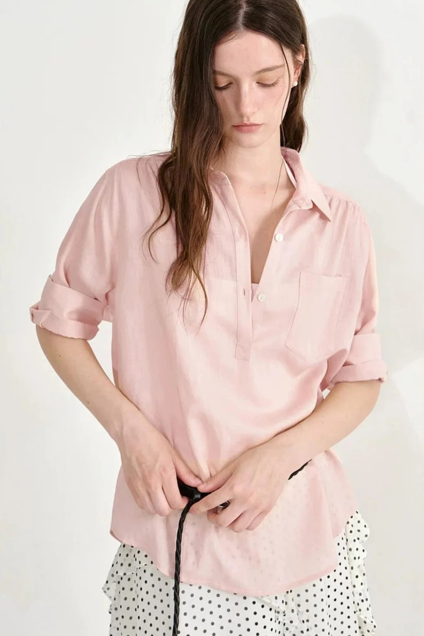 Korean Lapel Blouse