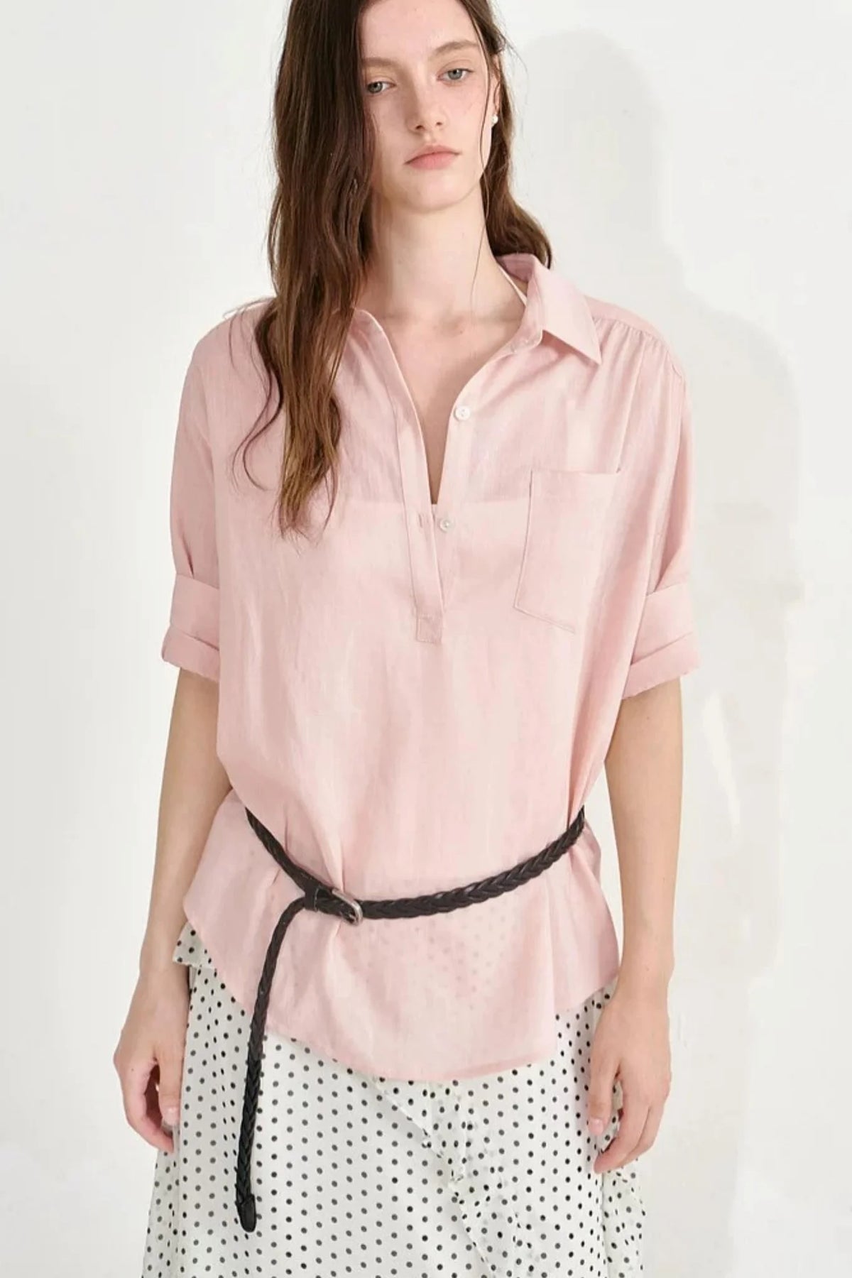 Korean Lapel Blouse