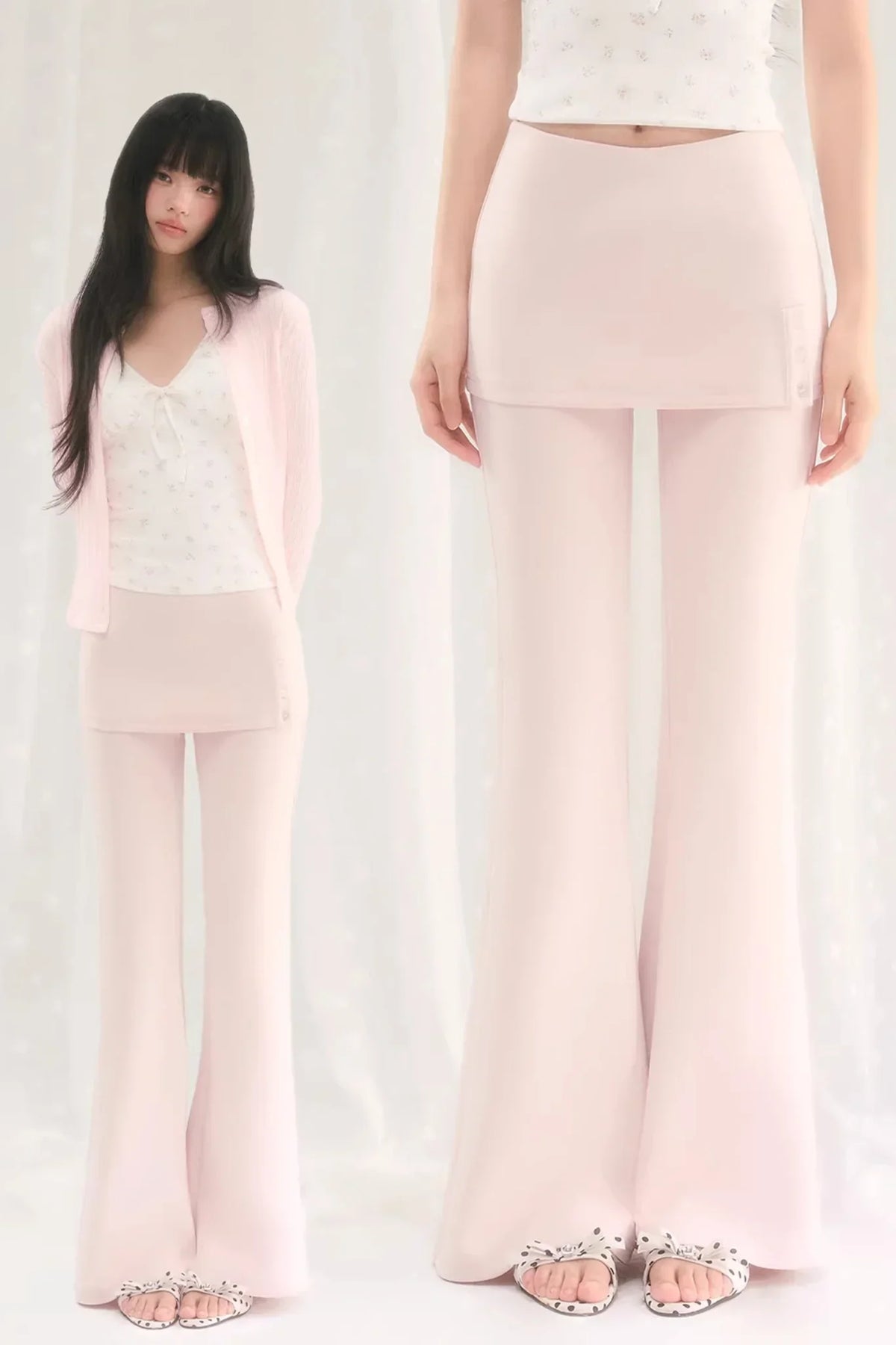 Korean Layered Flared Pants