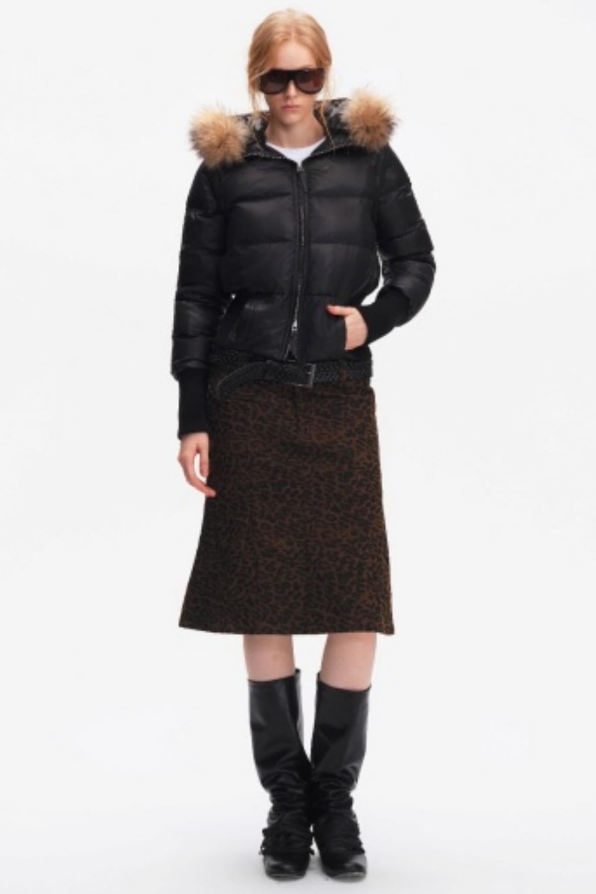 Korean Leopard Fishtail Skirt