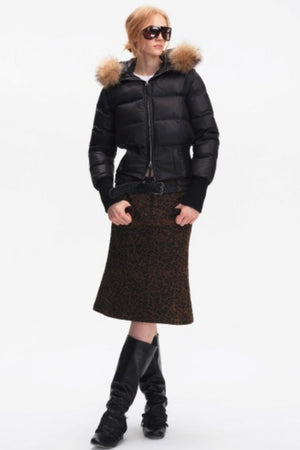 Korean Leopard Fishtail Skirt