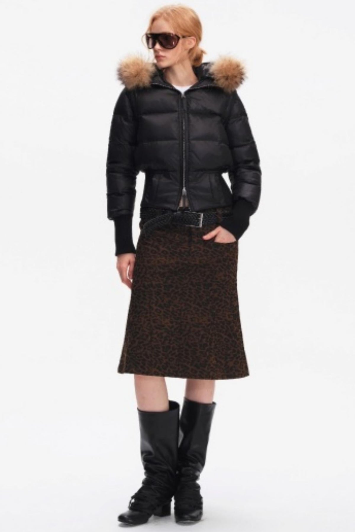 Korean Leopard Fishtail Skirt