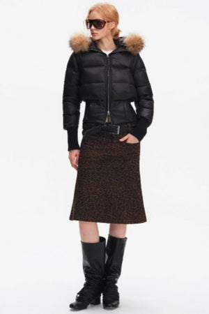 Korean Leopard Fishtail Skirt