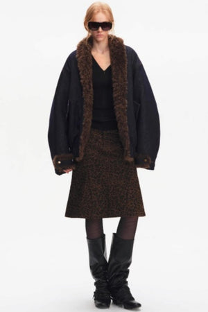 Korean Leopard Fishtail Skirt