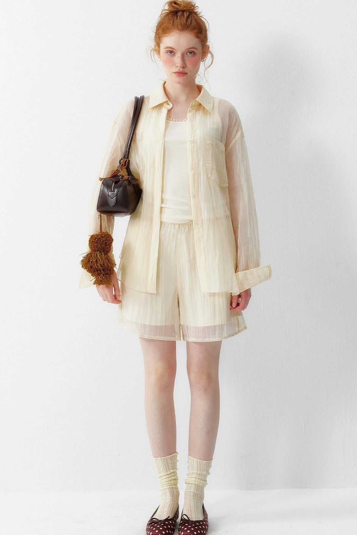 Korean Lightweight Summer Blouse Set-Up