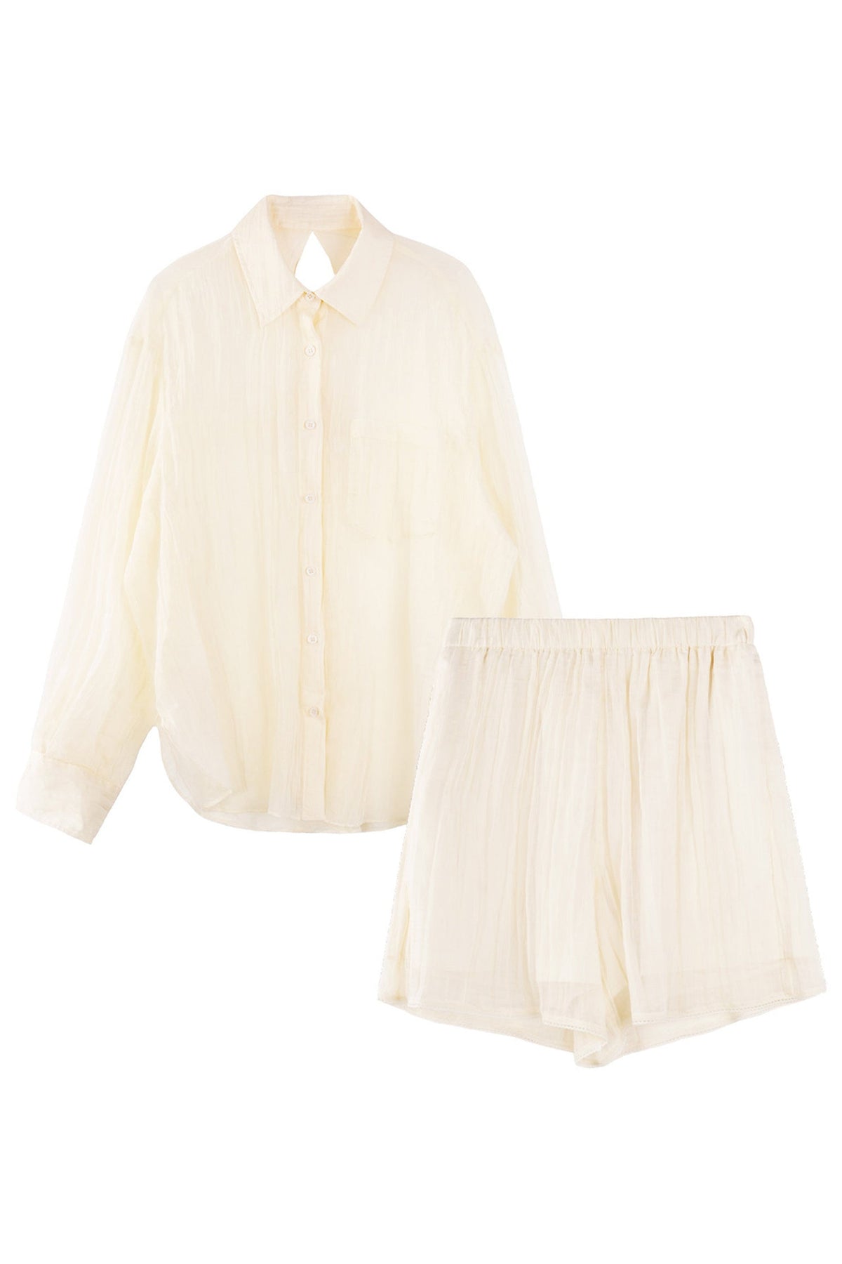 Korean Lightweight Summer Blouse Set-Up