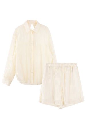 Korean Lightweight Summer Blouse Set-Up
