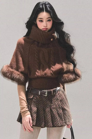 Korean Mohair Turtleneck Sweater
