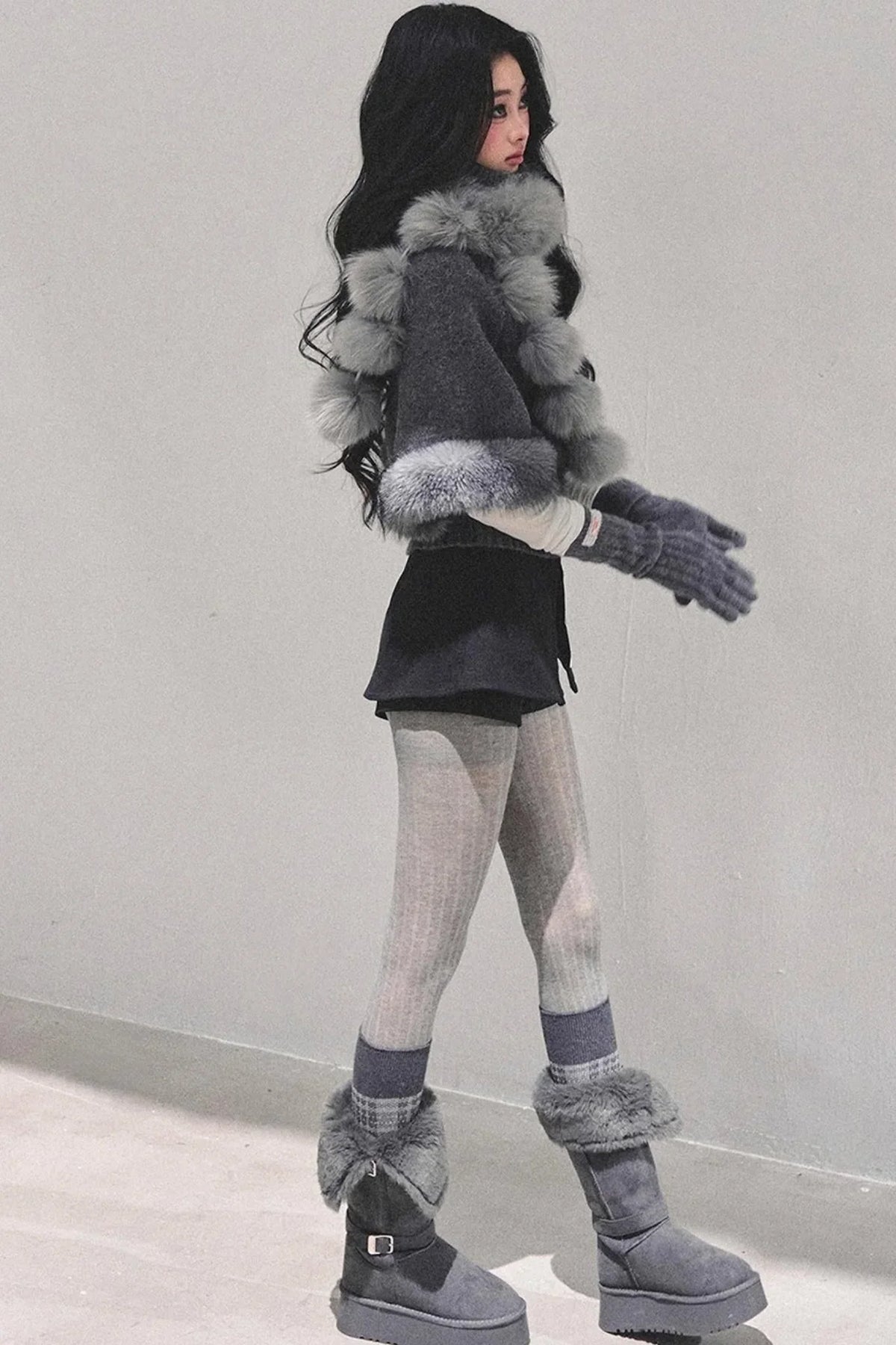 Korean Mohair Turtleneck Sweater