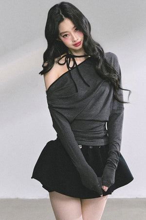 Korean Pink Halterneck Top