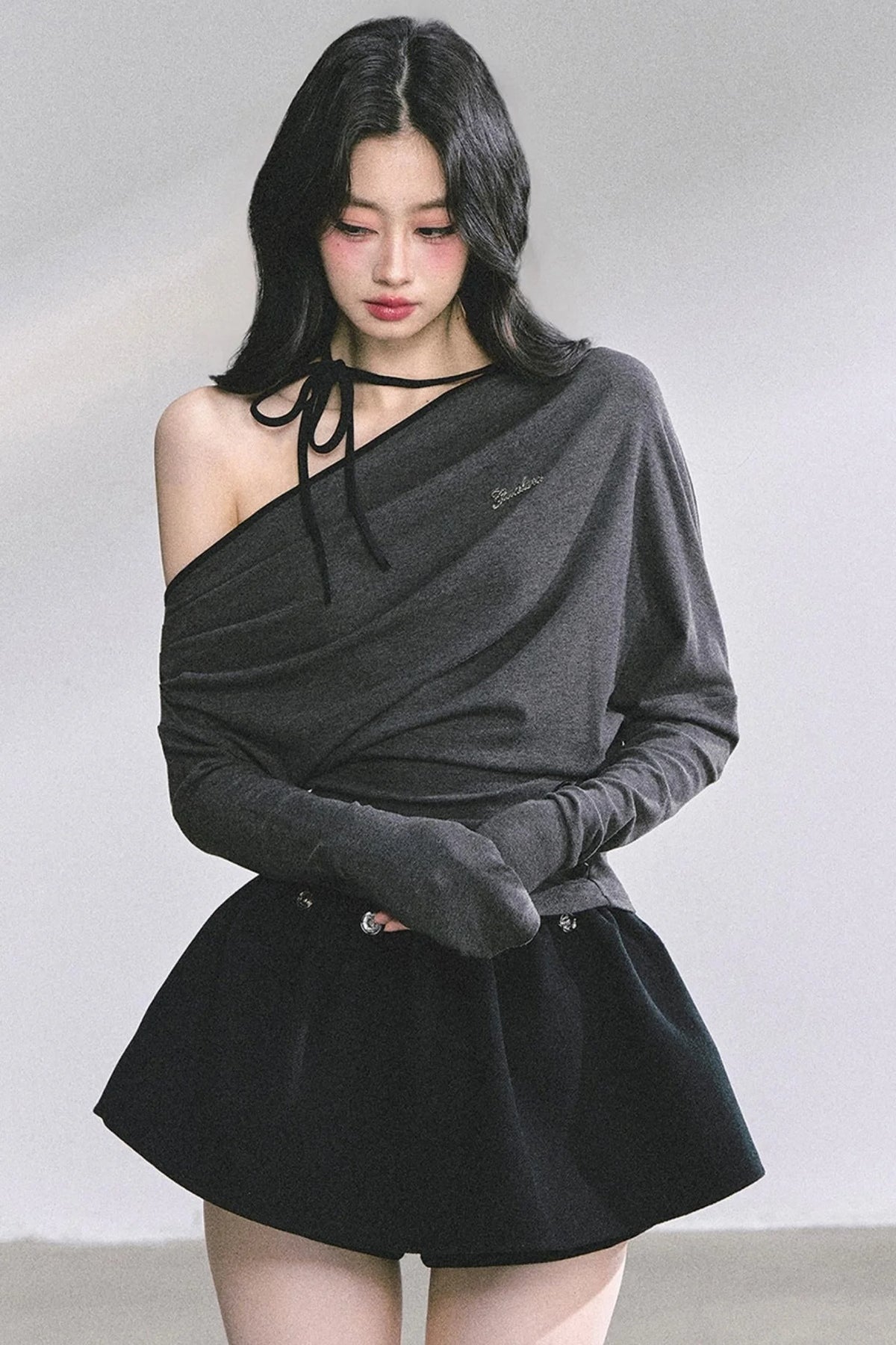 Korean Pink Halterneck Top