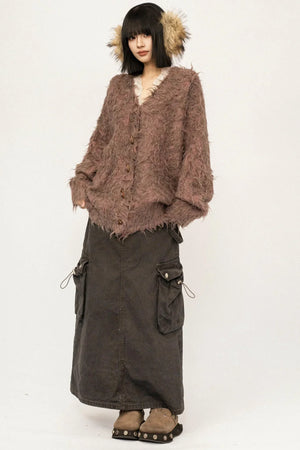 Korean Retro Knit Cardigan