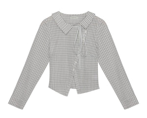 Korean Style Grid Mini Skirt Set-Up