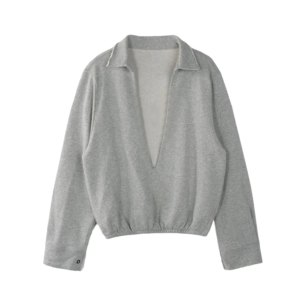 Korean-Style Layered Half-Zip Sweater